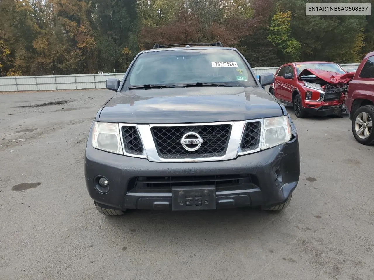 2010 Nissan Pathfinder S VIN: 5N1AR1NB6AC608837 Lot: 75717924