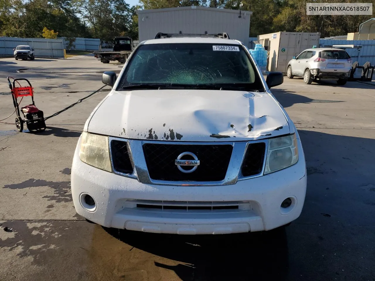 2010 Nissan Pathfinder S VIN: 5N1AR1NNXAC618507 Lot: 75807334