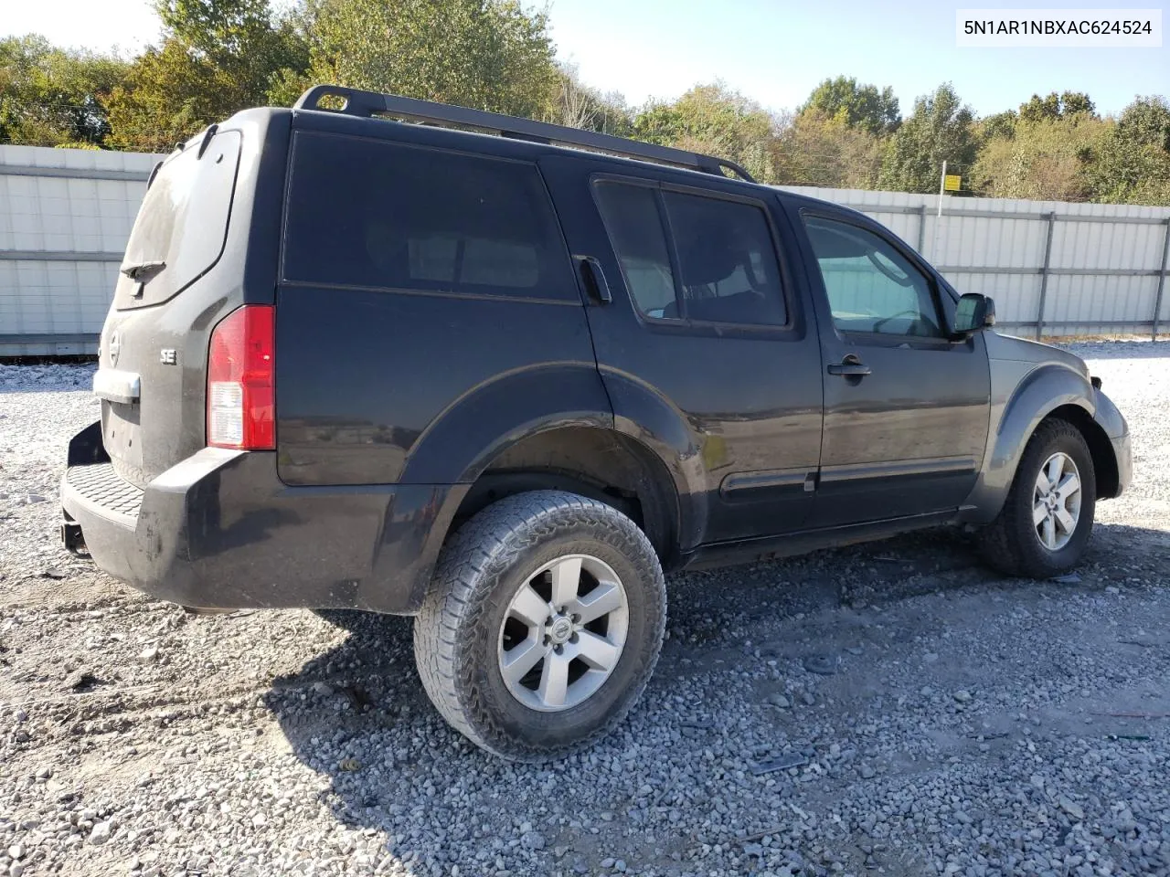 2010 Nissan Pathfinder S VIN: 5N1AR1NBXAC624524 Lot: 76085424