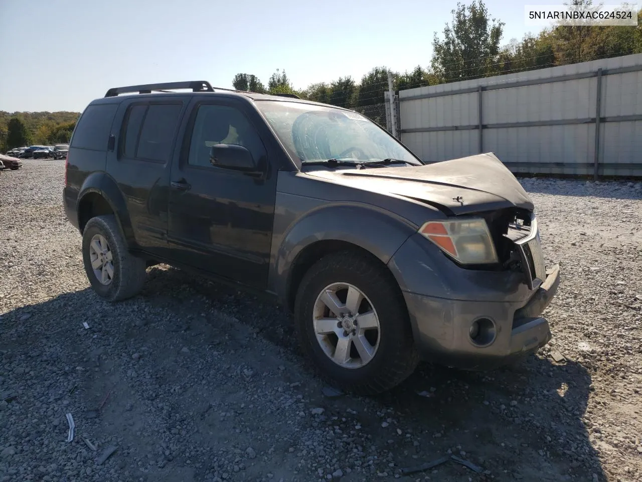 2010 Nissan Pathfinder S VIN: 5N1AR1NBXAC624524 Lot: 76085424