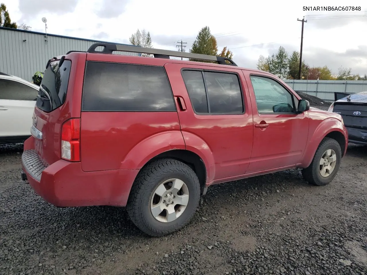 2010 Nissan Pathfinder S VIN: 5N1AR1NB6AC607848 Lot: 77262834