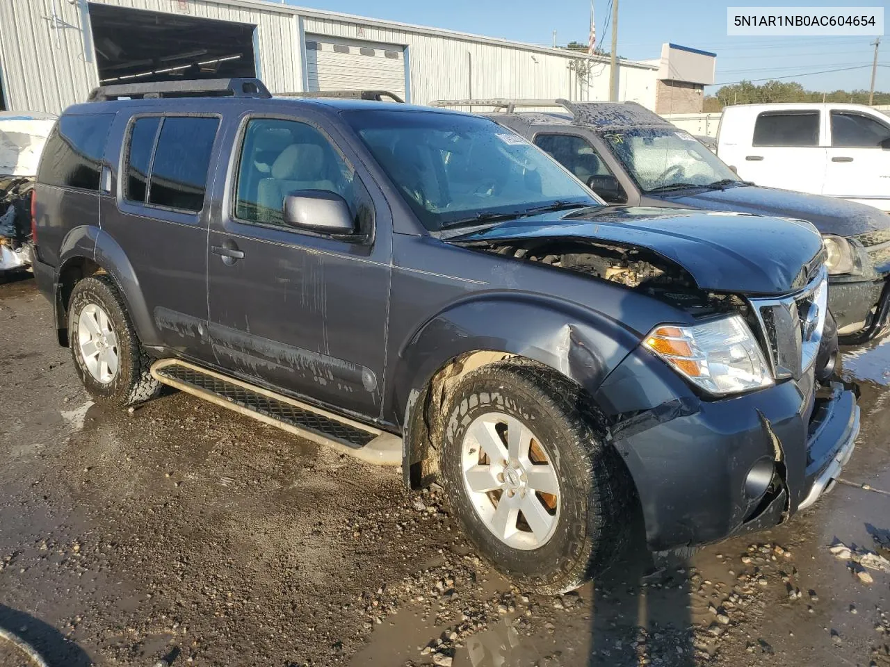 2010 Nissan Pathfinder S VIN: 5N1AR1NB0AC604654 Lot: 77452224