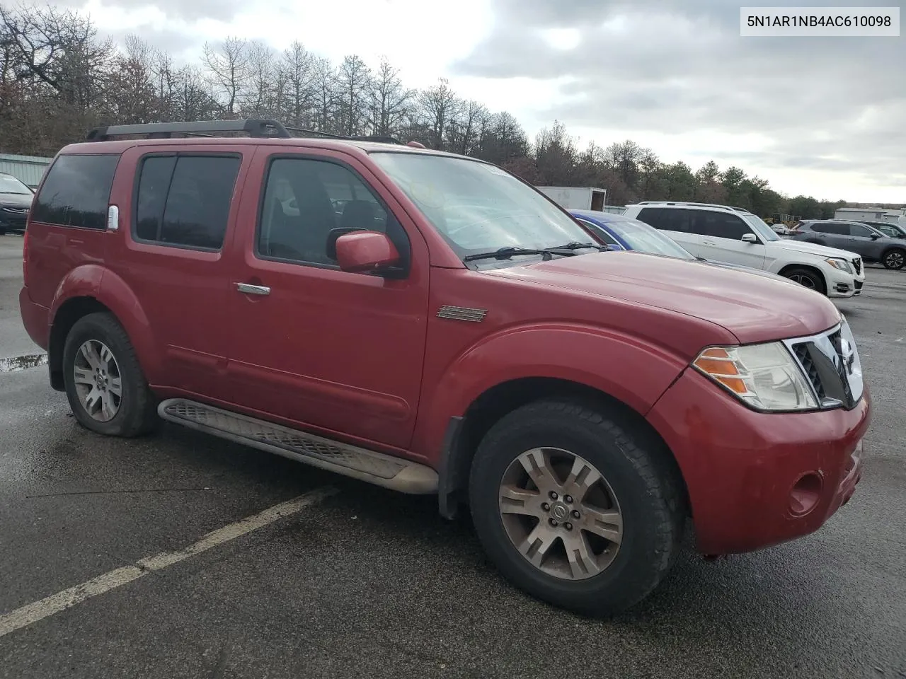 2010 Nissan Pathfinder S VIN: 5N1AR1NB4AC610098 Lot: 80131424