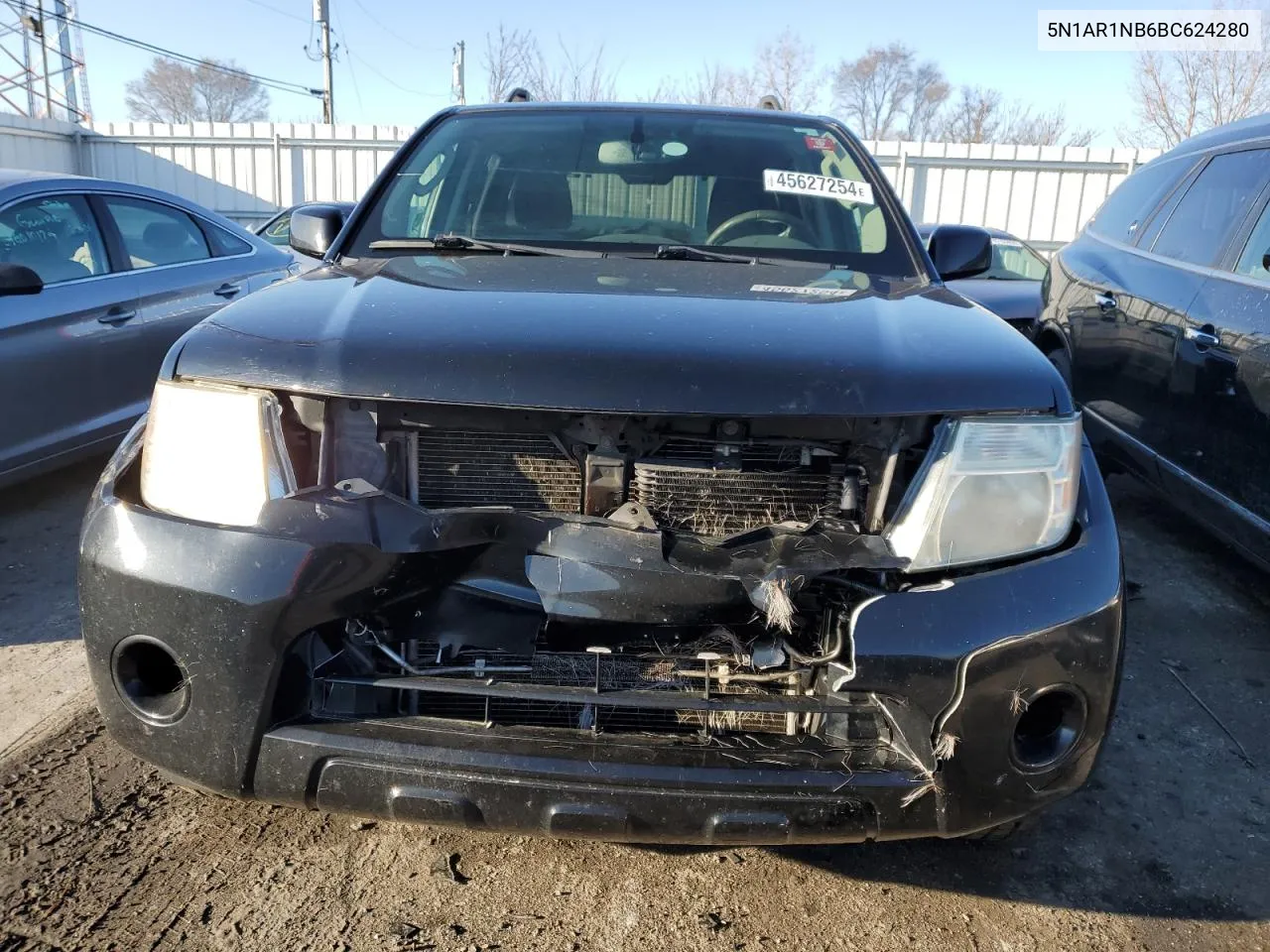 2011 Nissan Pathfinder S VIN: 5N1AR1NB6BC624280 Lot: 45627254