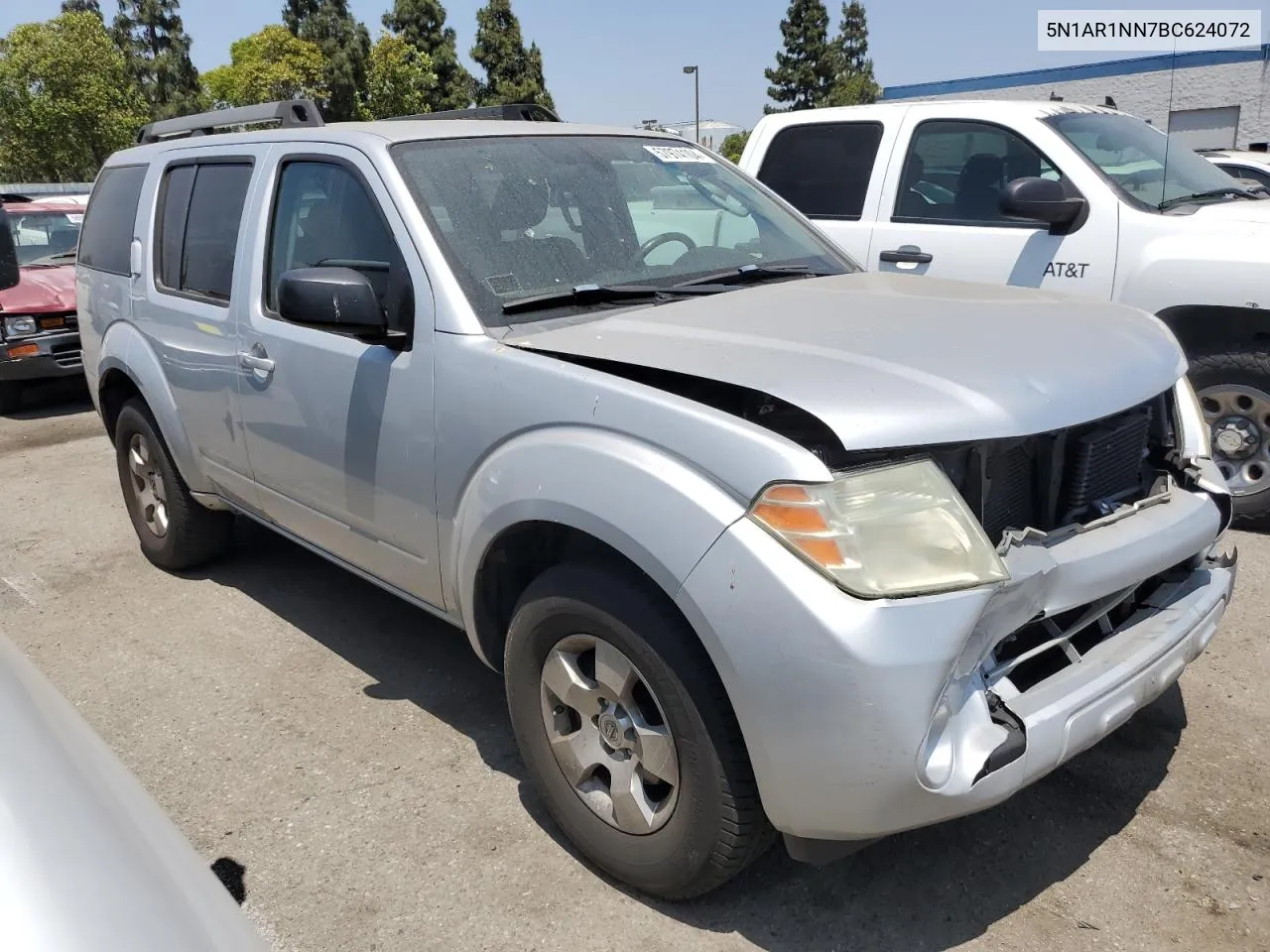 2011 Nissan Pathfinder S VIN: 5N1AR1NN7BC624072 Lot: 57974104