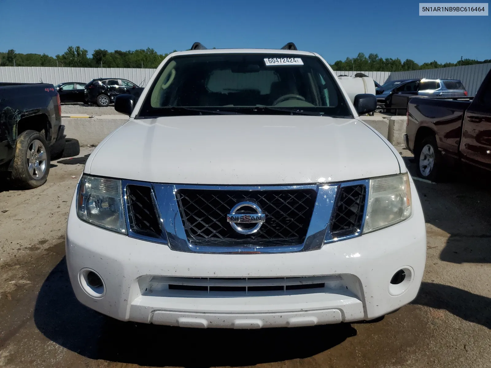 2011 Nissan Pathfinder S VIN: 5N1AR1NB9BC616464 Lot: 60472424