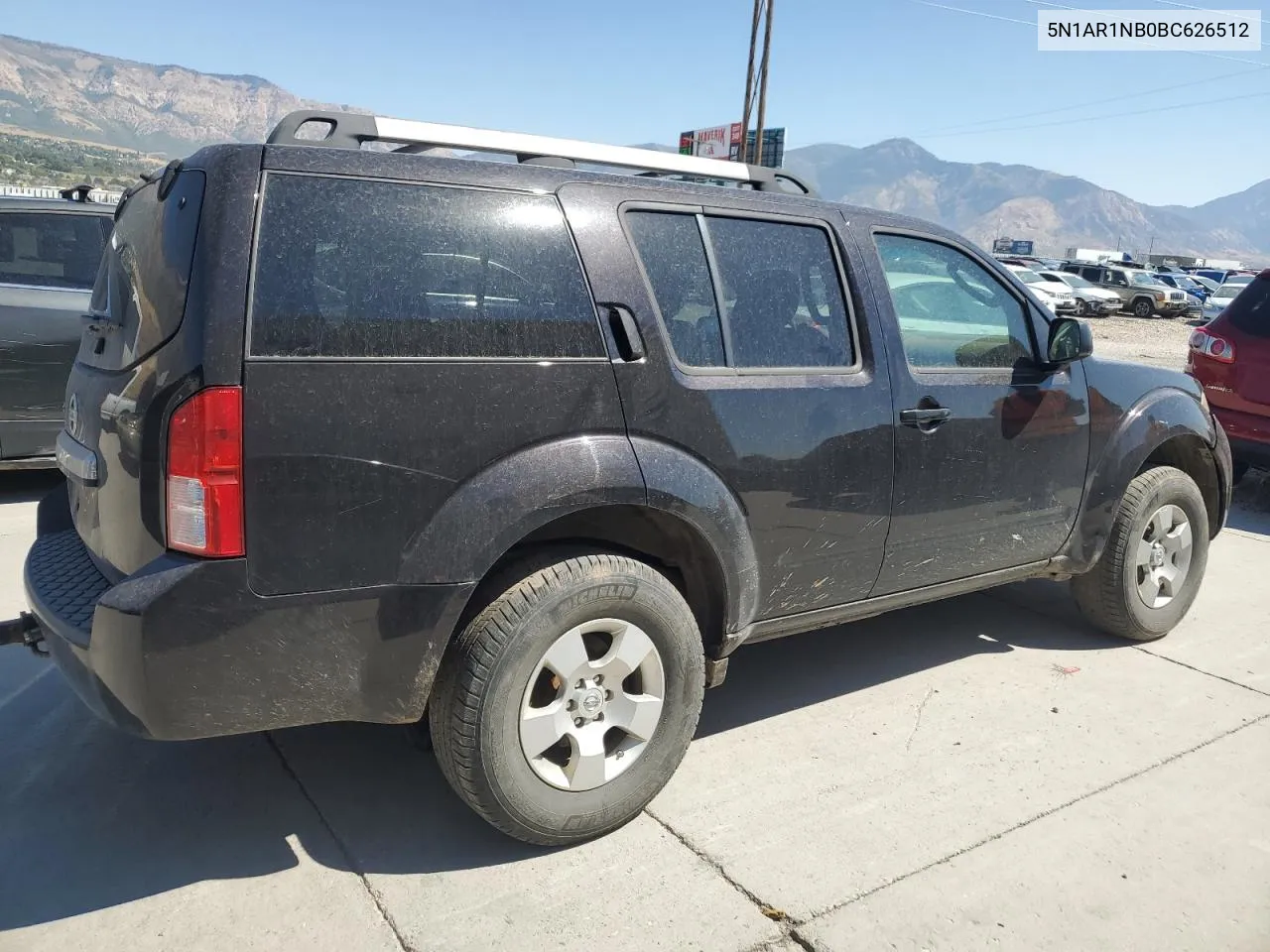 2011 Nissan Pathfinder S VIN: 5N1AR1NB0BC626512 Lot: 68730144