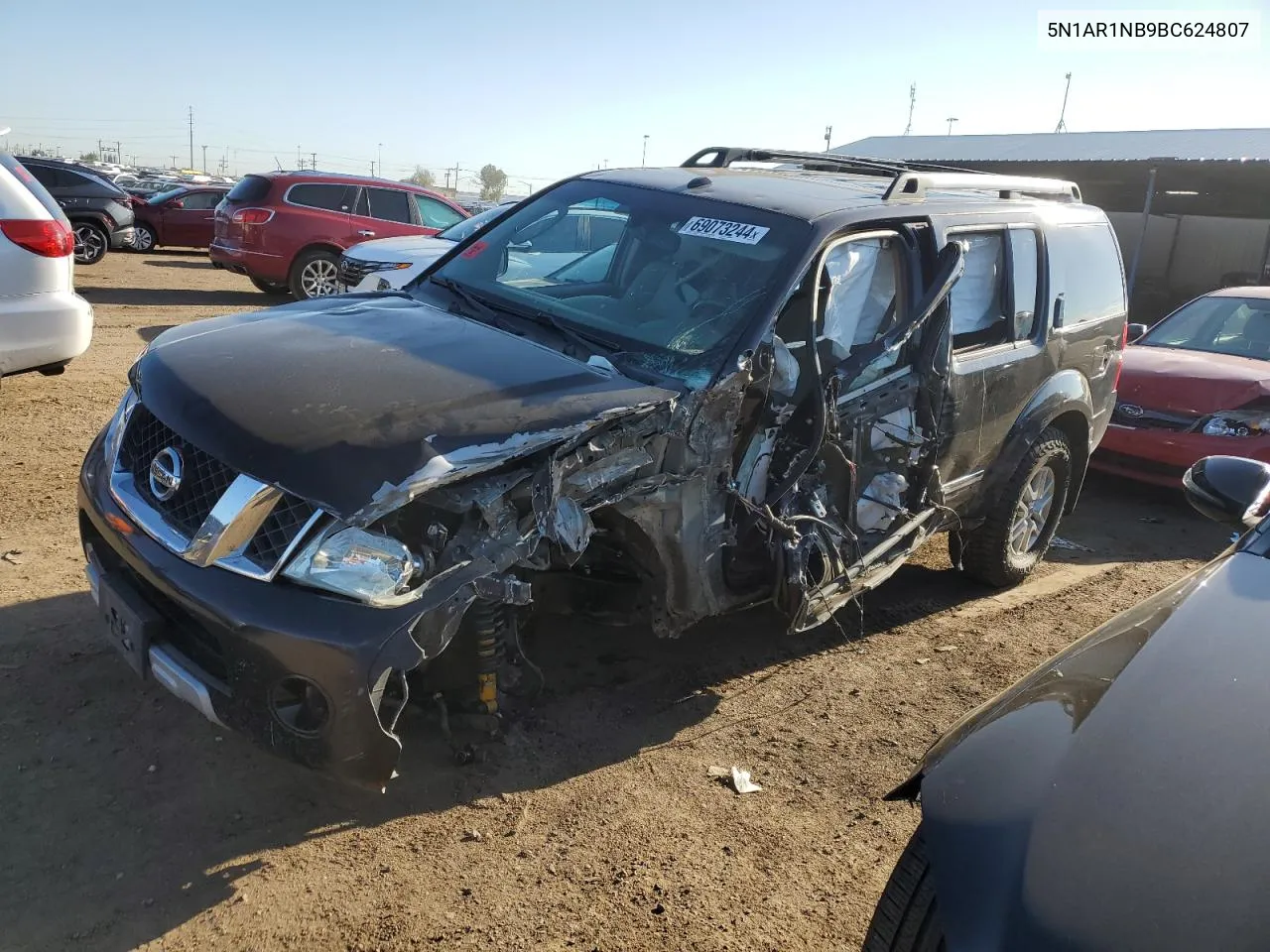 2011 Nissan Pathfinder S VIN: 5N1AR1NB9BC624807 Lot: 69073244