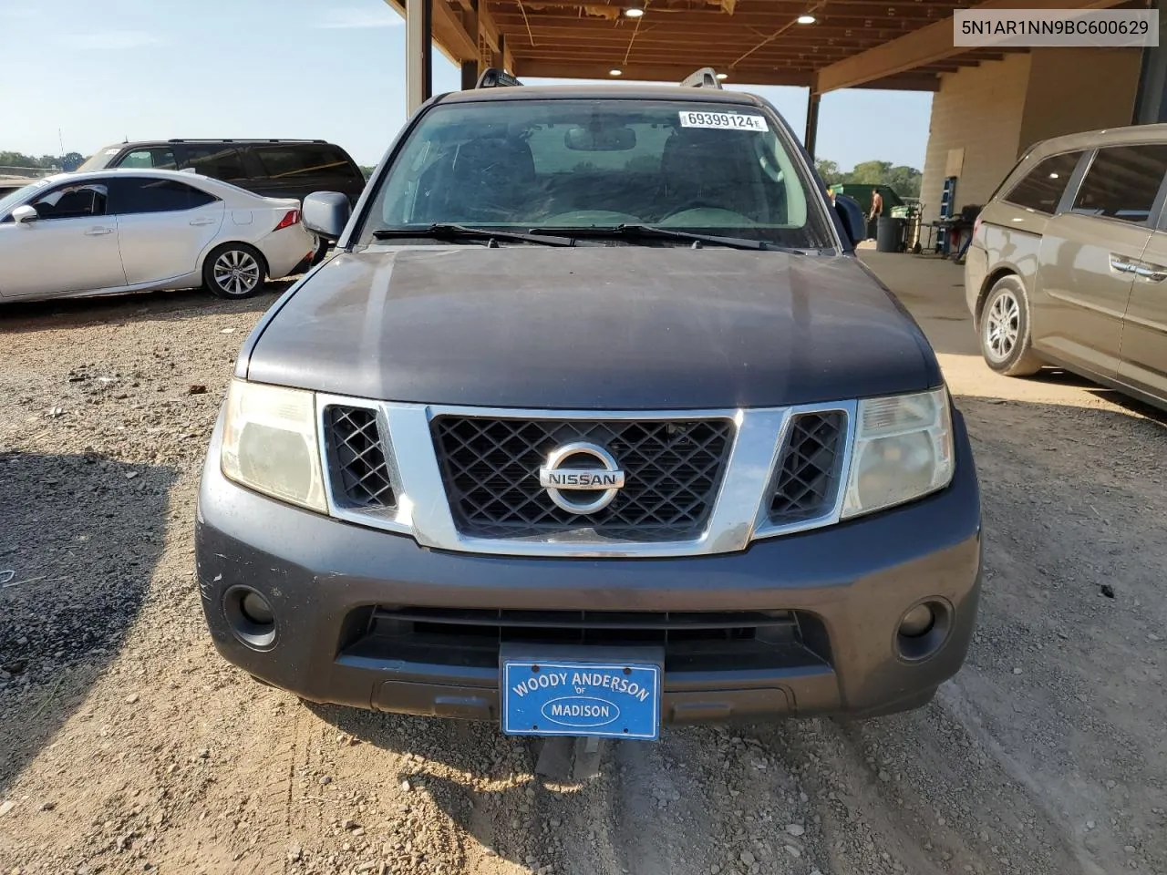 2011 Nissan Pathfinder S VIN: 5N1AR1NN9BC600629 Lot: 69399124