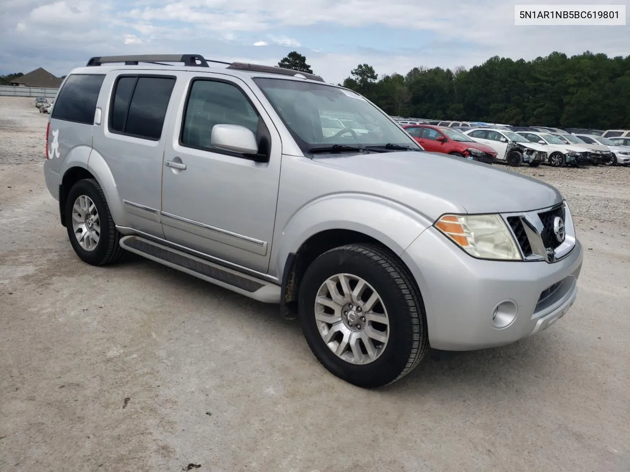 2011 Nissan Pathfinder S VIN: 5N1AR1NB5BC619801 Lot: 71595604