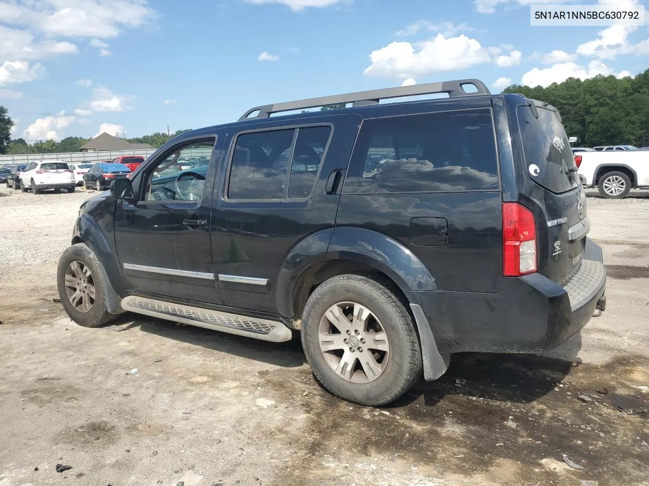 2011 Nissan Pathfinder S VIN: 5N1AR1NN5BC630792 Lot: 71851844