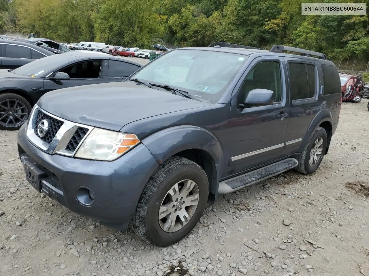 2011 Nissan Pathfinder S VIN: 5N1AR1NB8BC600644 Lot: 72272434