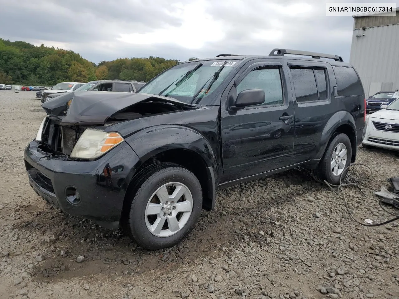 2011 Nissan Pathfinder S VIN: 5N1AR1NB6BC617314 Lot: 73682844