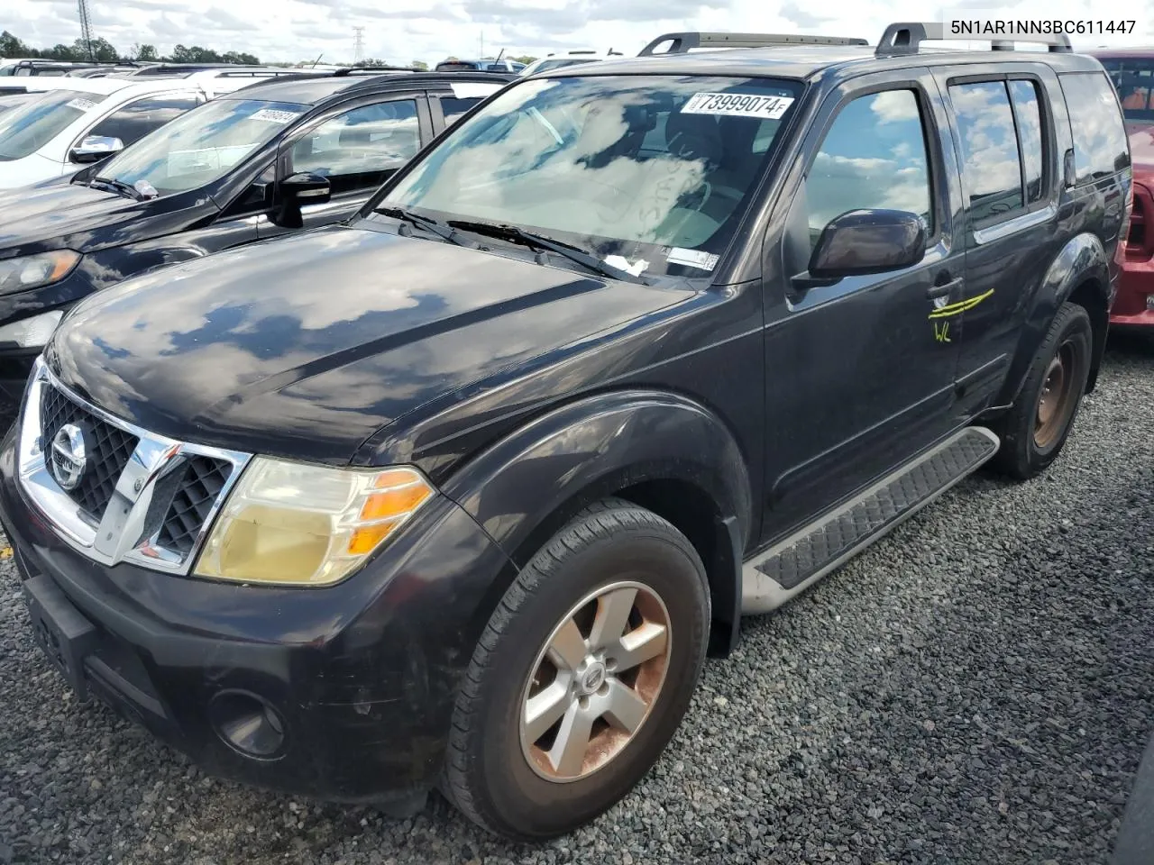 2011 Nissan Pathfinder S VIN: 5N1AR1NN3BC611447 Lot: 73999074