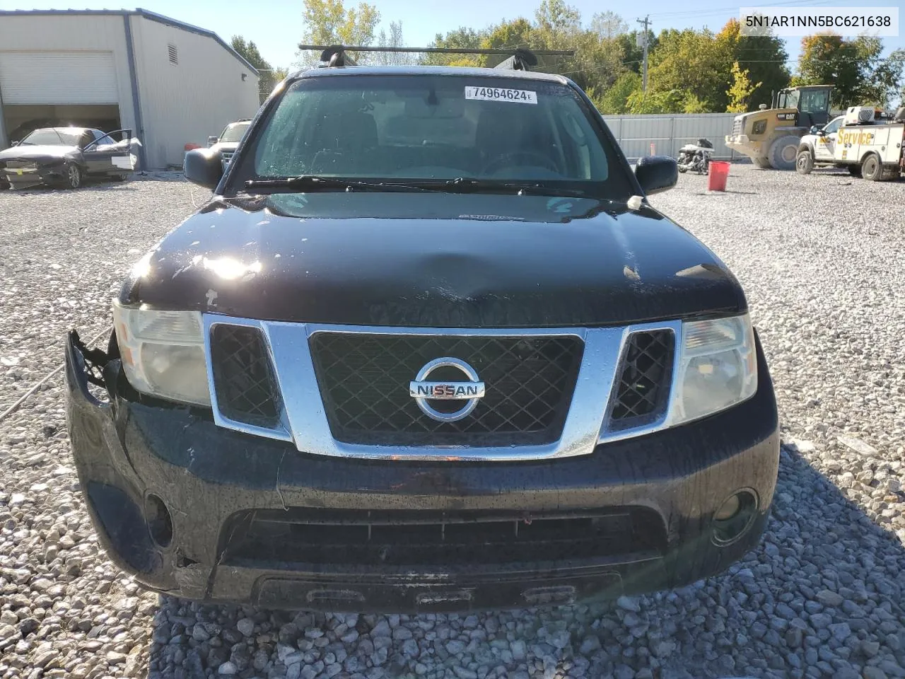 2011 Nissan Pathfinder S VIN: 5N1AR1NN5BC621638 Lot: 74964624