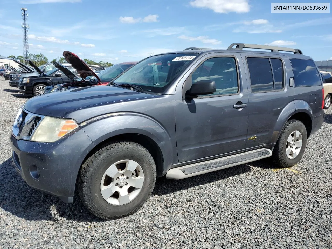 2011 Nissan Pathfinder S VIN: 5N1AR1NN7BC633659 Lot: 76145974