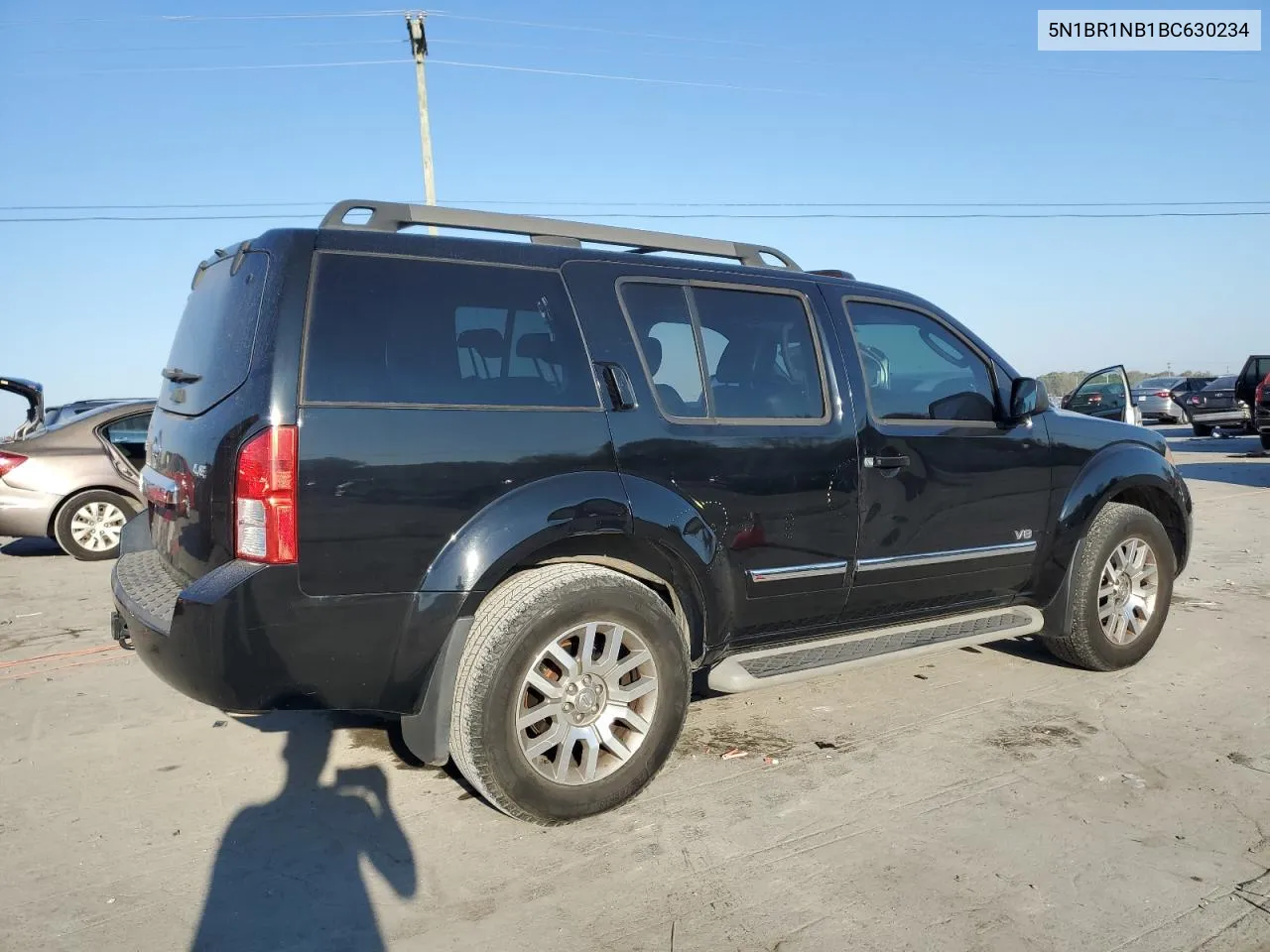 2011 Nissan Pathfinder Le VIN: 5N1BR1NB1BC630234 Lot: 77130374