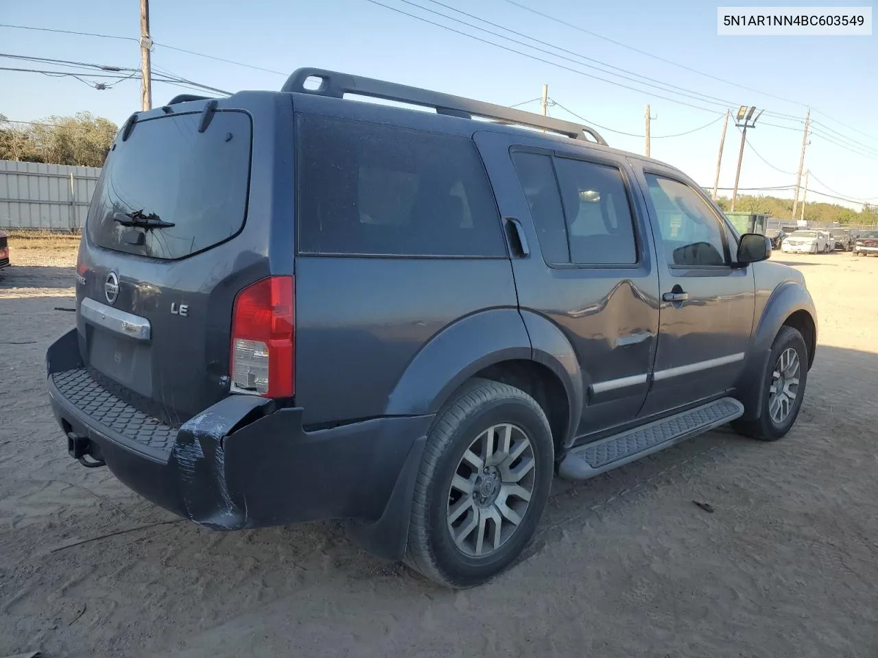 2011 Nissan Pathfinder S VIN: 5N1AR1NN4BC603549 Lot: 77647234