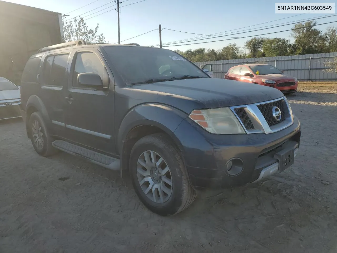 2011 Nissan Pathfinder S VIN: 5N1AR1NN4BC603549 Lot: 77647234