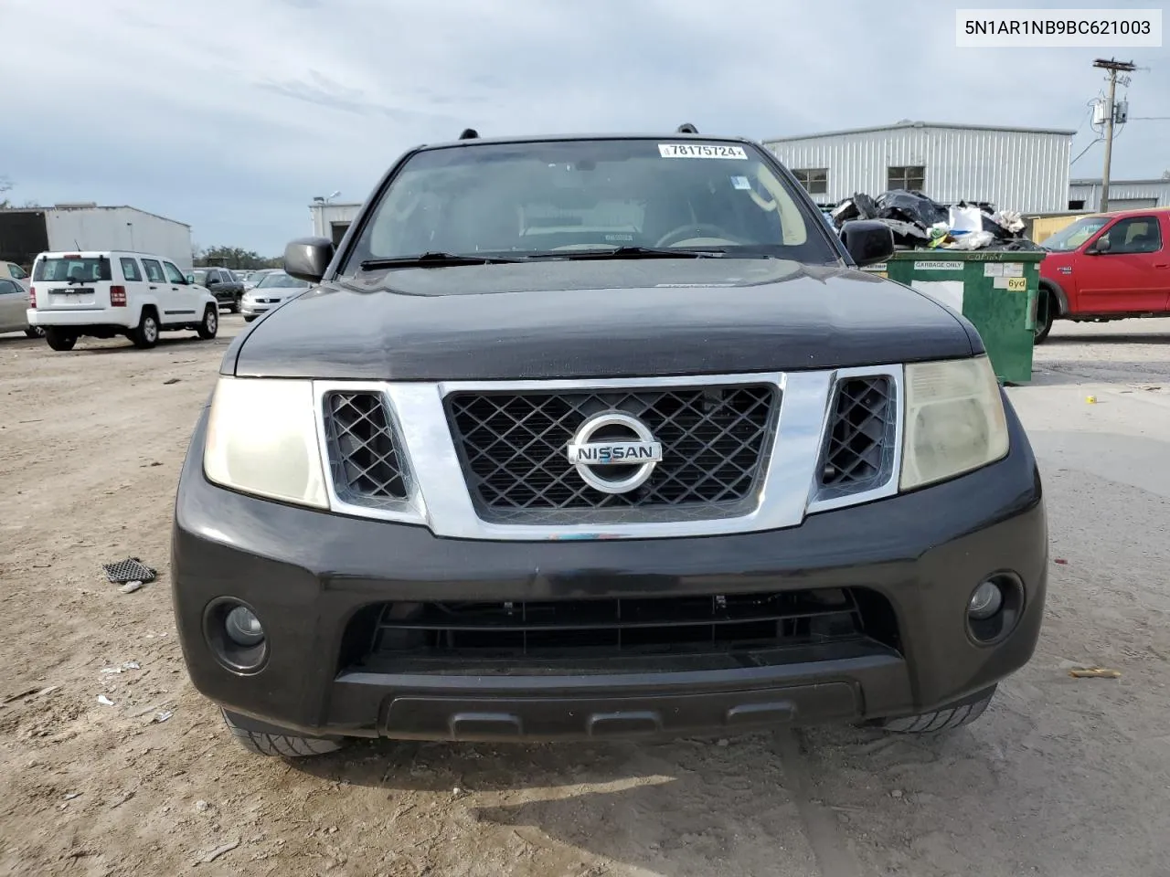 2011 Nissan Pathfinder S VIN: 5N1AR1NB9BC621003 Lot: 78175724