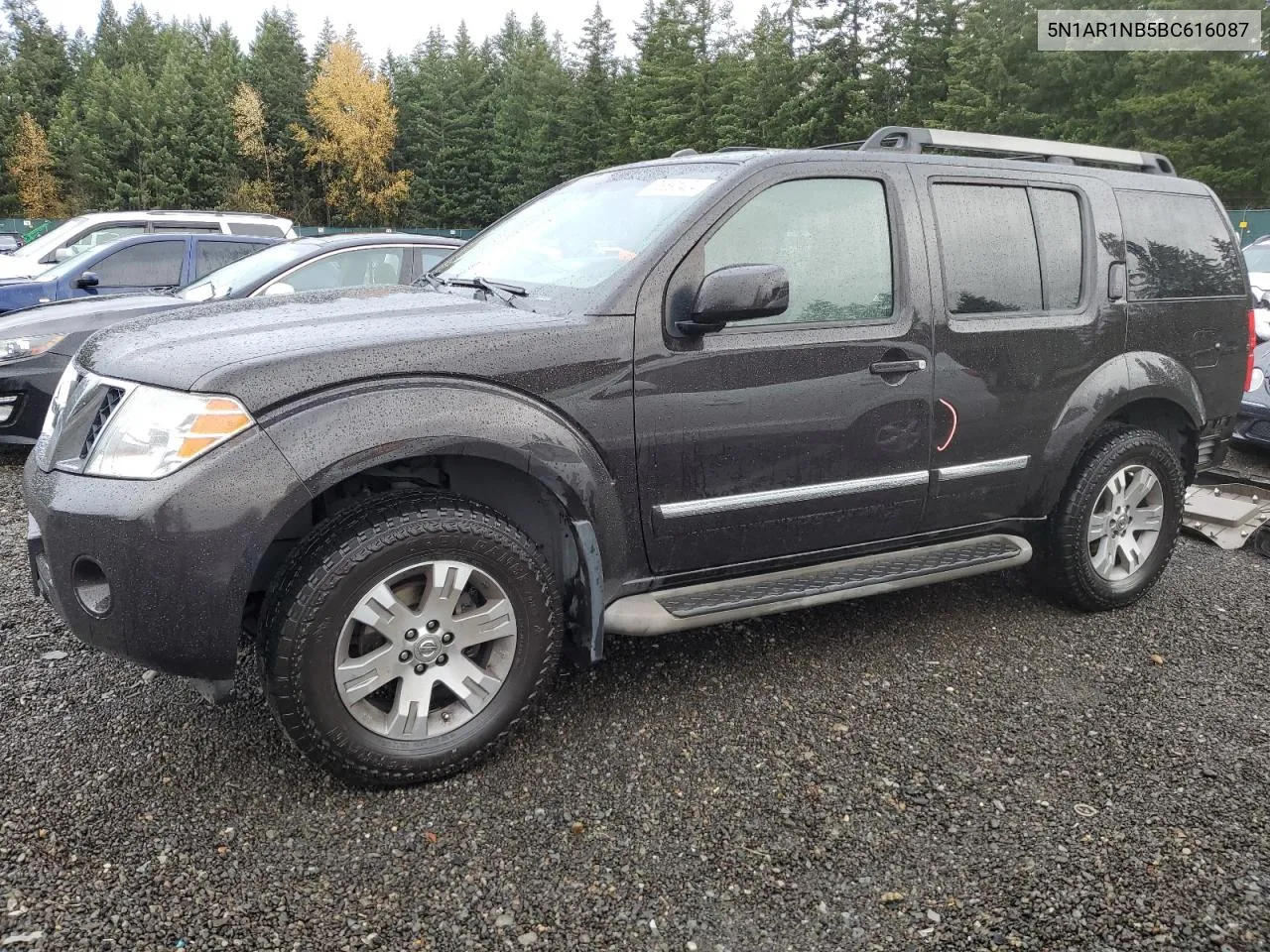 2011 Nissan Pathfinder S VIN: 5N1AR1NB5BC616087 Lot: 78691434