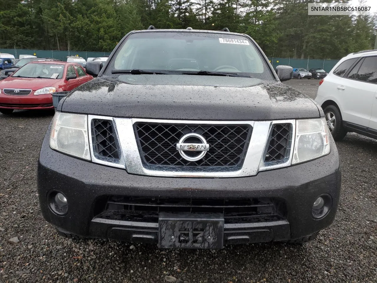 2011 Nissan Pathfinder S VIN: 5N1AR1NB5BC616087 Lot: 78691434