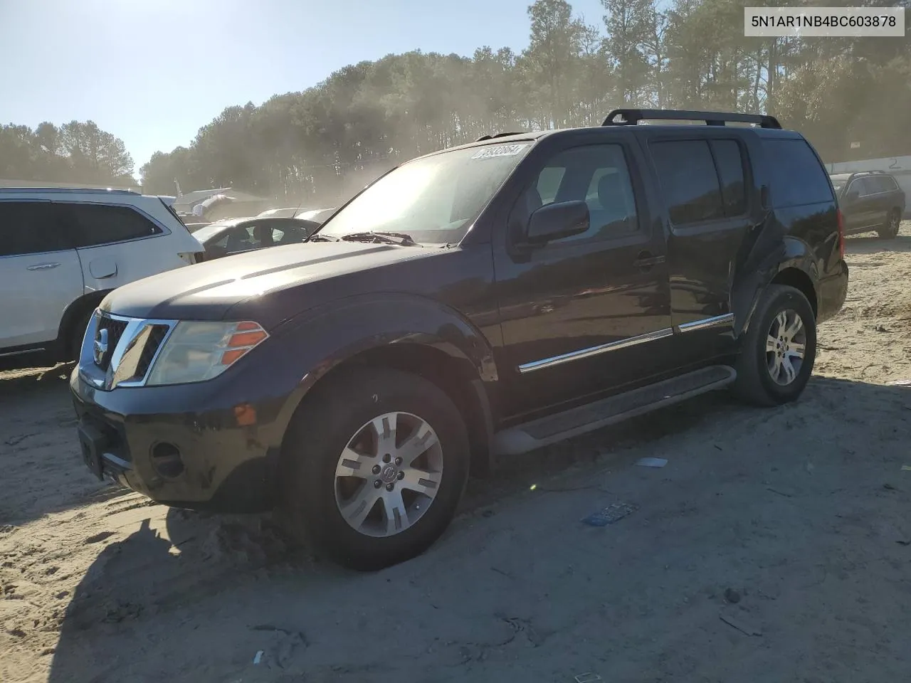 2011 Nissan Pathfinder S VIN: 5N1AR1NB4BC603878 Lot: 78932864