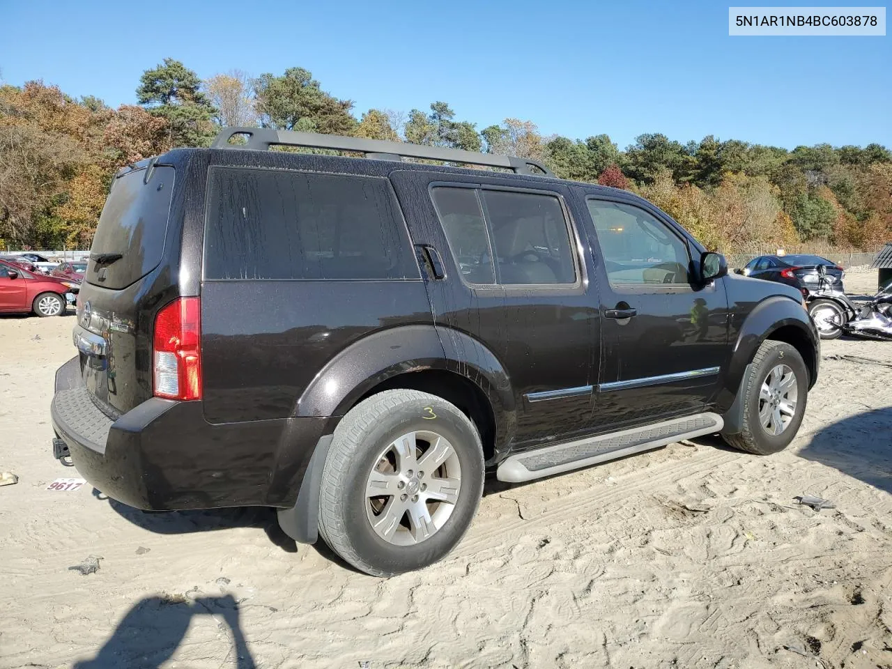 2011 Nissan Pathfinder S VIN: 5N1AR1NB4BC603878 Lot: 78932864