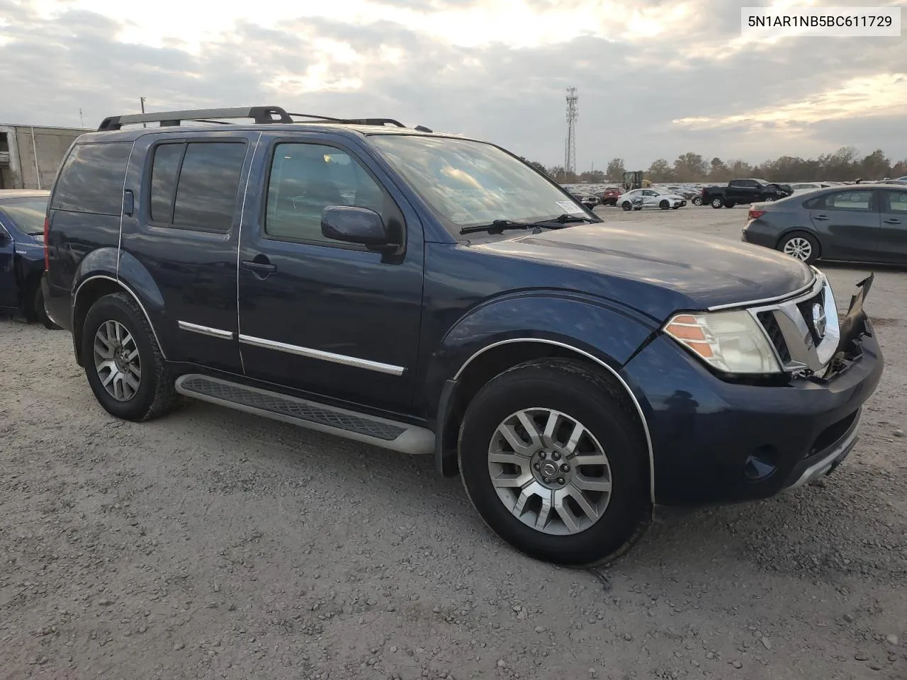 2011 Nissan Pathfinder S VIN: 5N1AR1NB5BC611729 Lot: 79731184