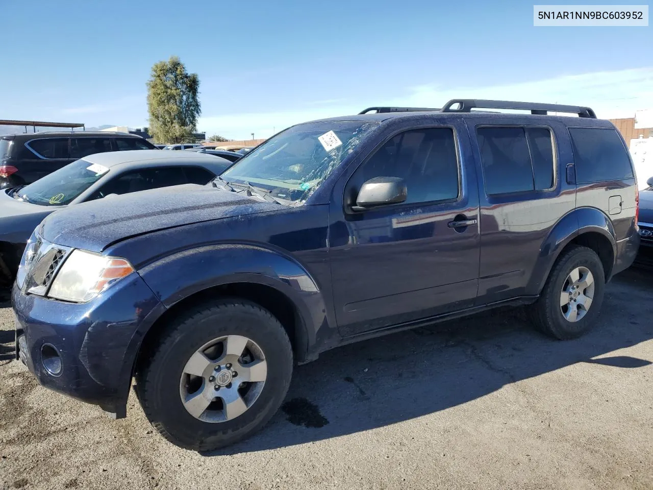 2011 Nissan Pathfinder S VIN: 5N1AR1NN9BC603952 Lot: 80150634