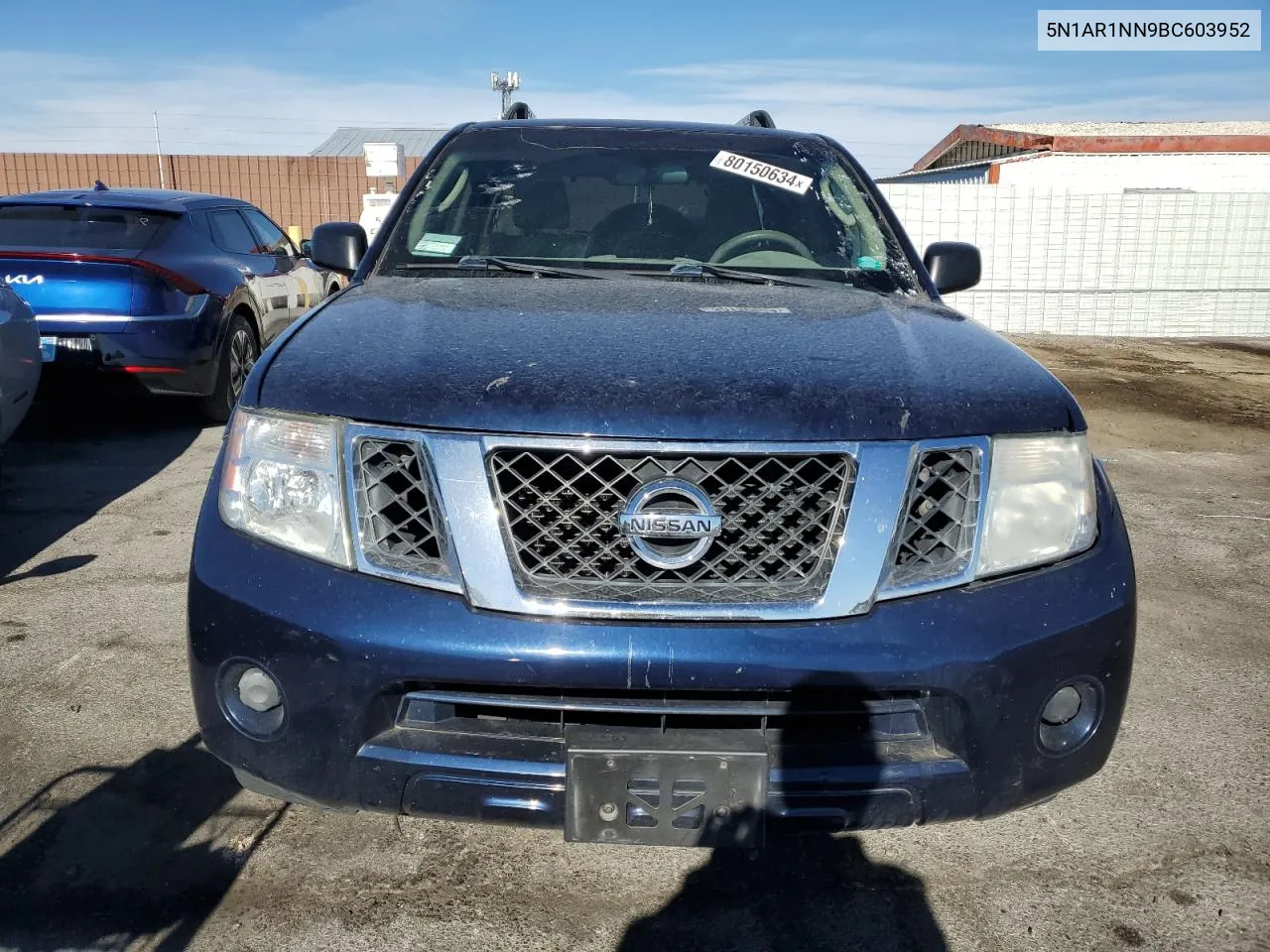 2011 Nissan Pathfinder S VIN: 5N1AR1NN9BC603952 Lot: 80150634