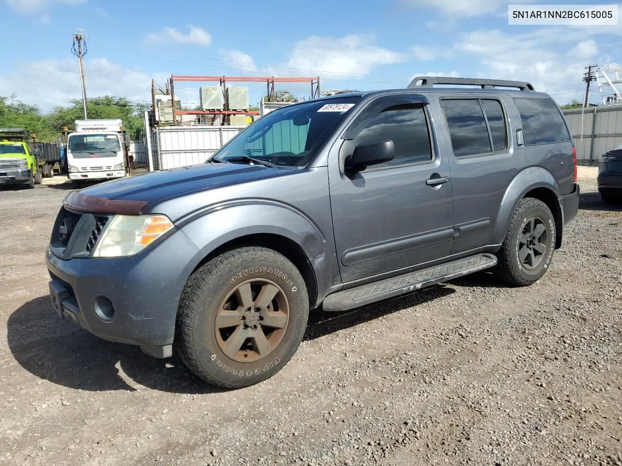 2011 Nissan Pathfinder S VIN: 5N1AR1NN2BC615005 Lot: 80978124