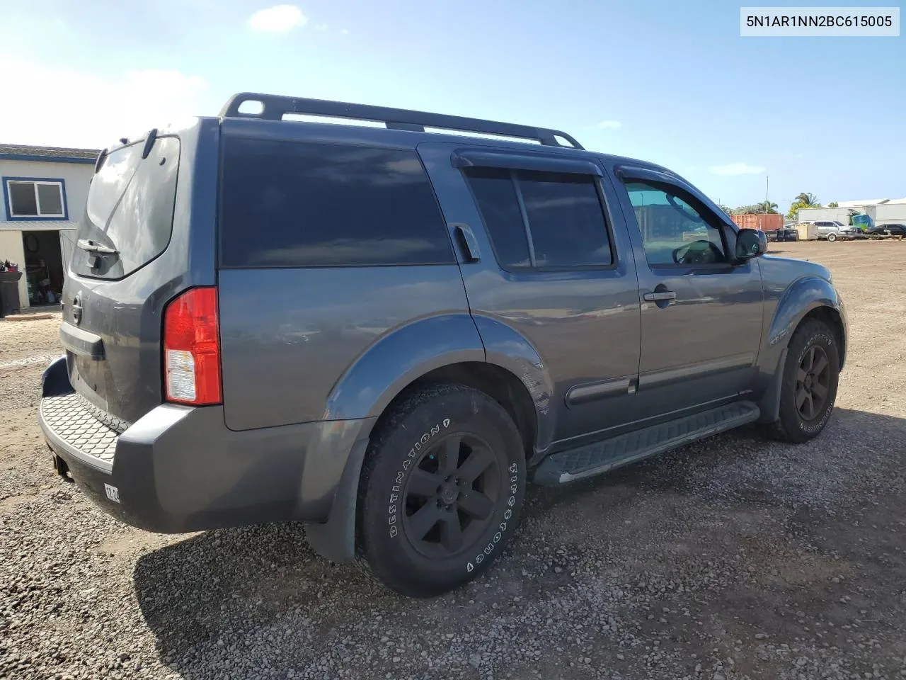 2011 Nissan Pathfinder S VIN: 5N1AR1NN2BC615005 Lot: 80978124