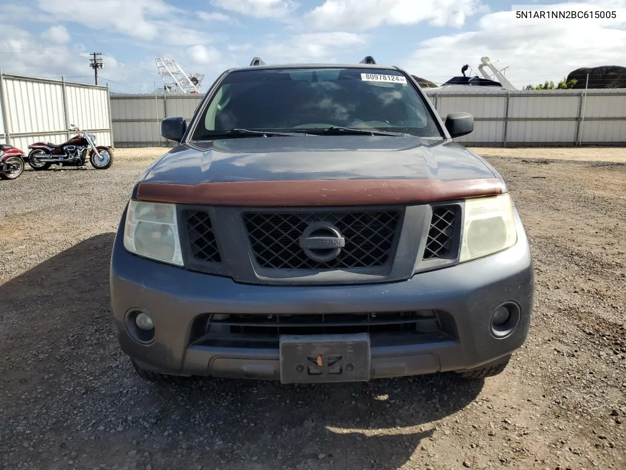 2011 Nissan Pathfinder S VIN: 5N1AR1NN2BC615005 Lot: 80978124