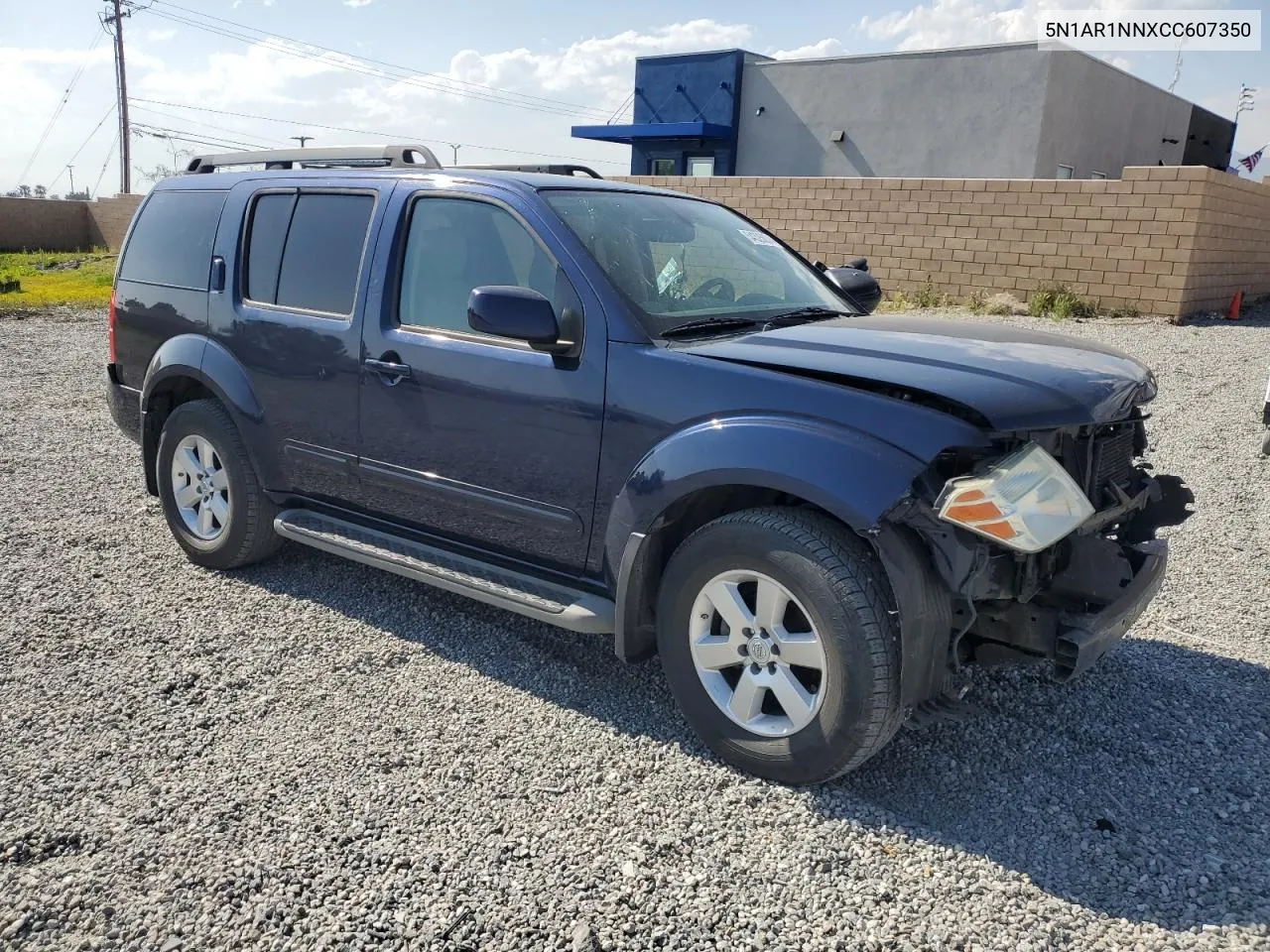 2012 Nissan Pathfinder S VIN: 5N1AR1NNXCC607350 Lot: 54325034