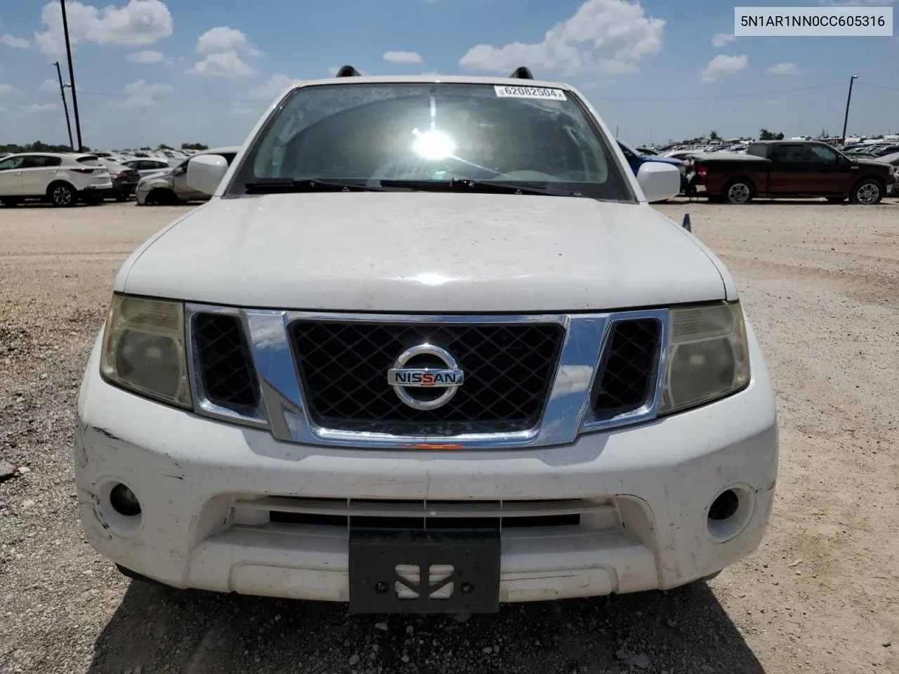 2012 Nissan Pathfinder S VIN: 5N1AR1NN0CC605316 Lot: 62082504