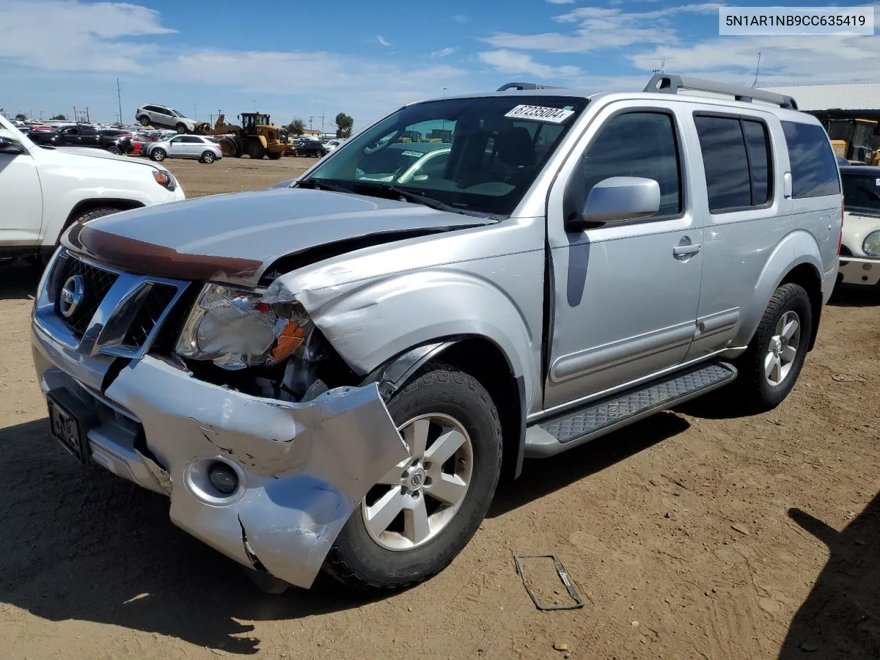 2012 Nissan Pathfinder S VIN: 5N1AR1NB9CC635419 Lot: 67235004