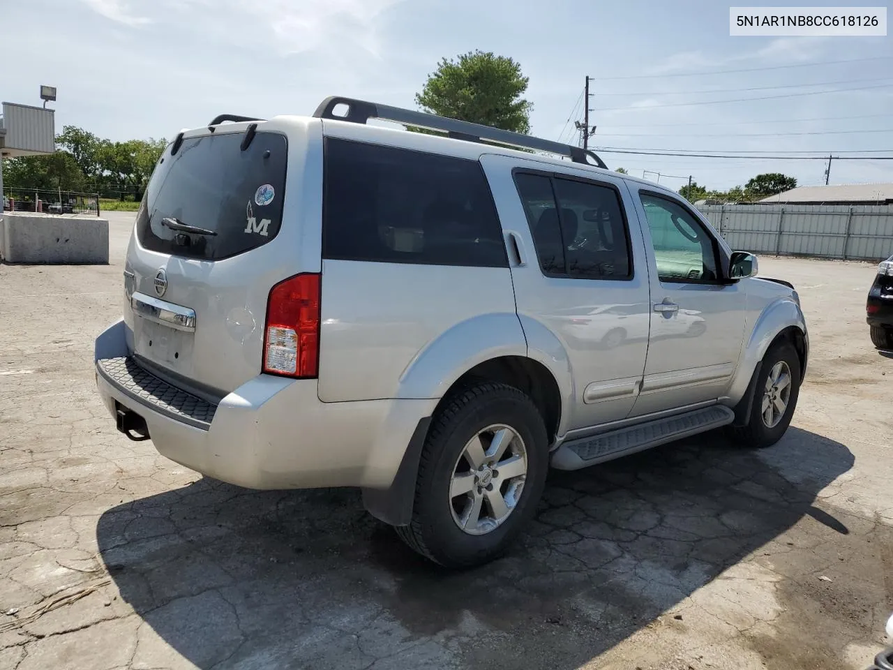 2012 Nissan Pathfinder S VIN: 5N1AR1NB8CC618126 Lot: 67608754