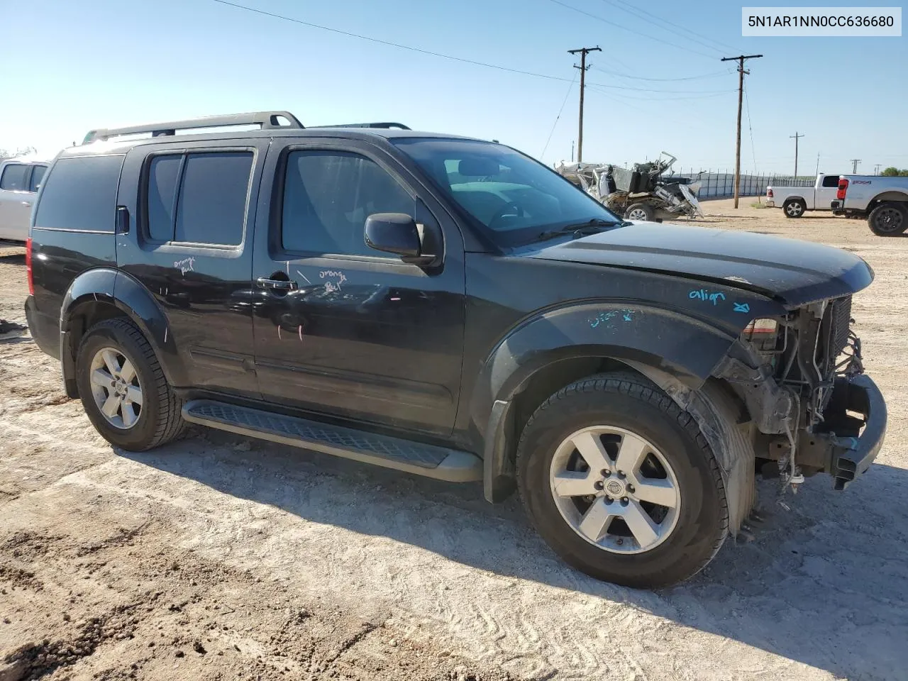 2012 Nissan Pathfinder S VIN: 5N1AR1NN0CC636680 Lot: 67920184