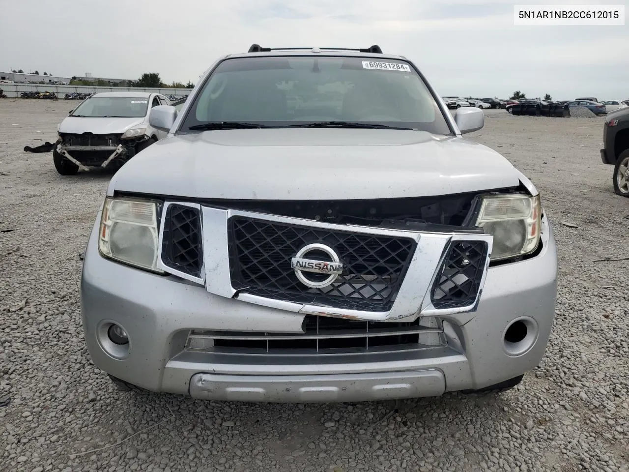 2012 Nissan Pathfinder S VIN: 5N1AR1NB2CC612015 Lot: 69931284