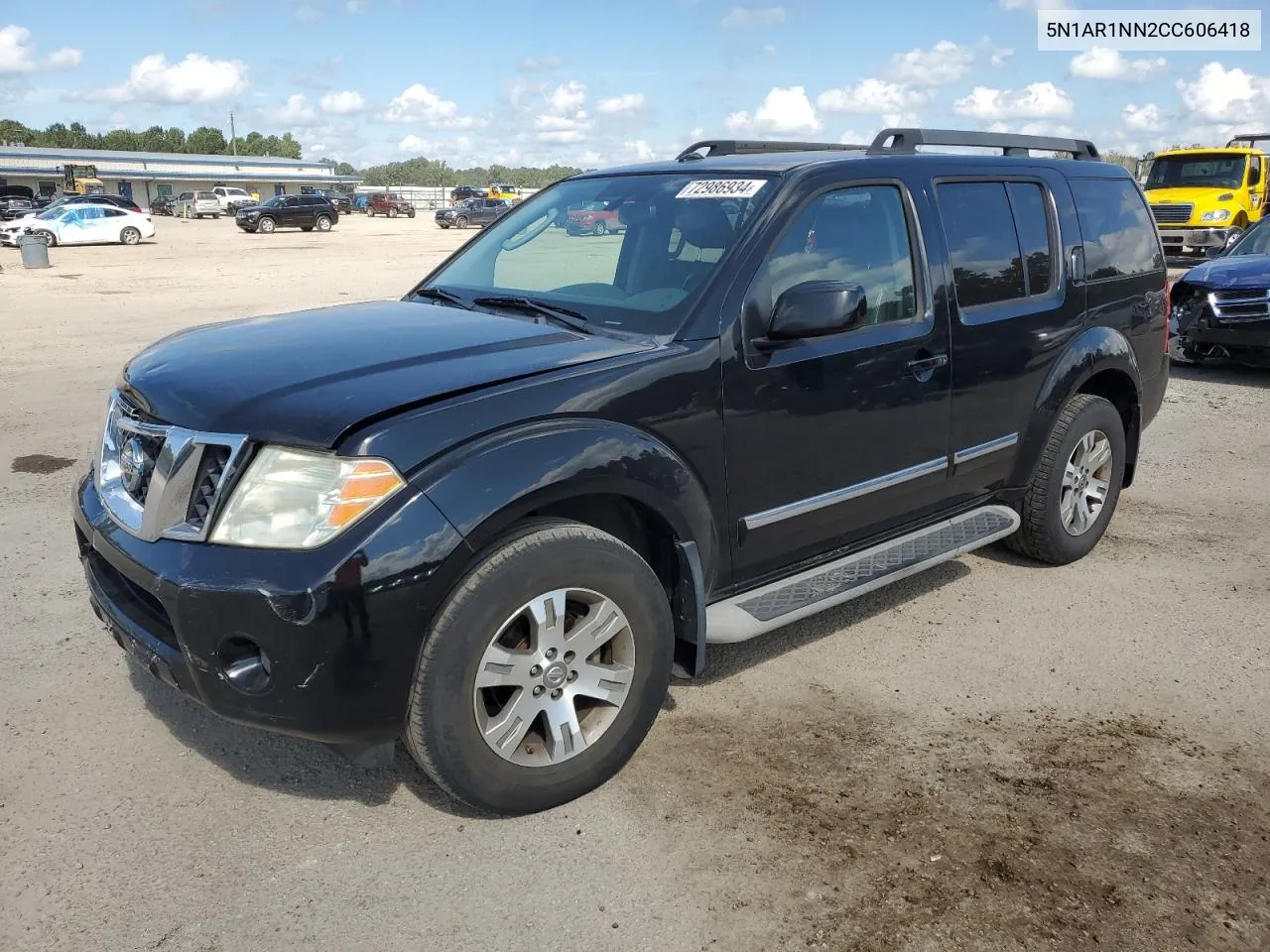 2012 Nissan Pathfinder S VIN: 5N1AR1NN2CC606418 Lot: 72986934