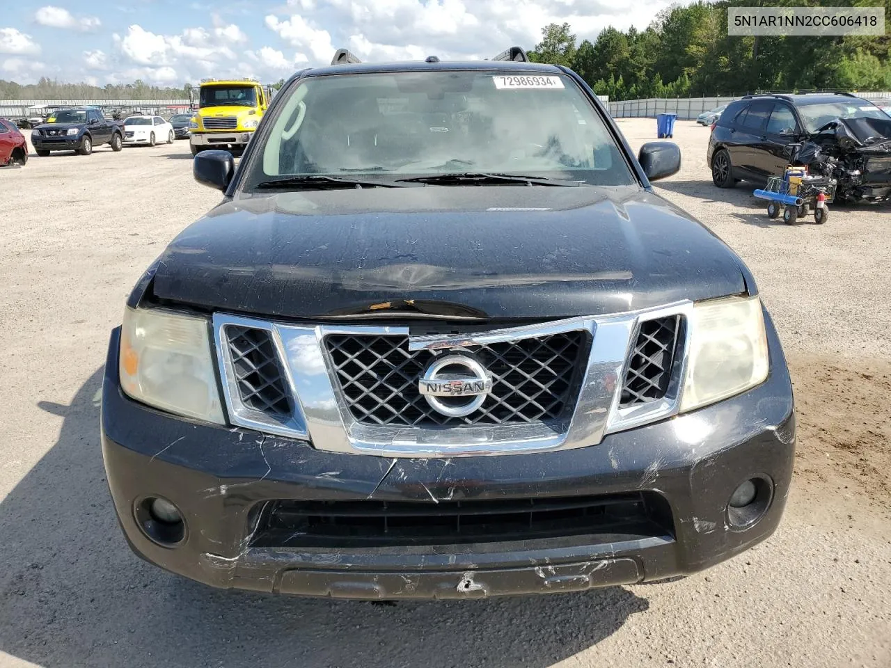 2012 Nissan Pathfinder S VIN: 5N1AR1NN2CC606418 Lot: 72986934