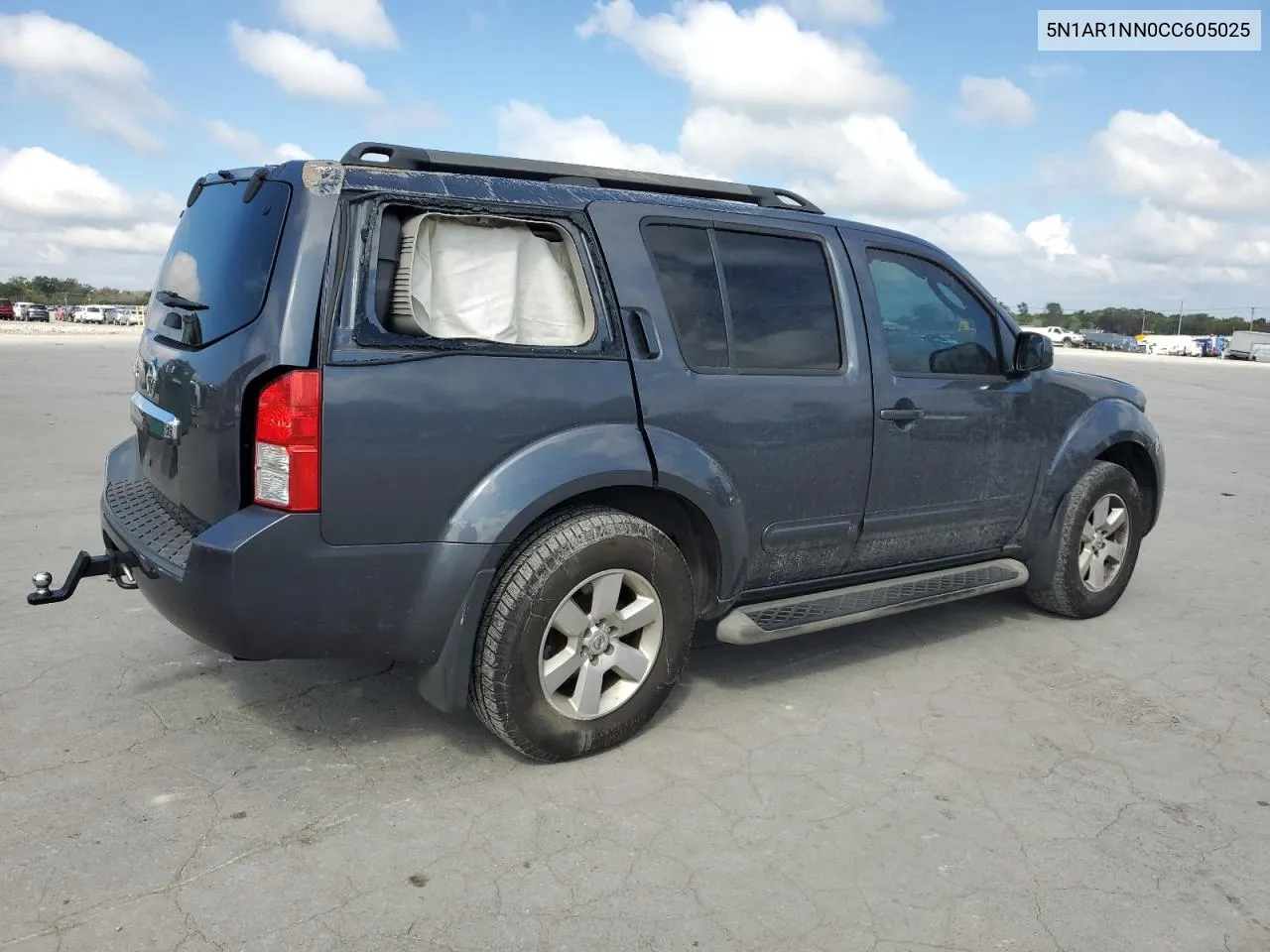 2012 Nissan Pathfinder S VIN: 5N1AR1NN0CC605025 Lot: 73211194