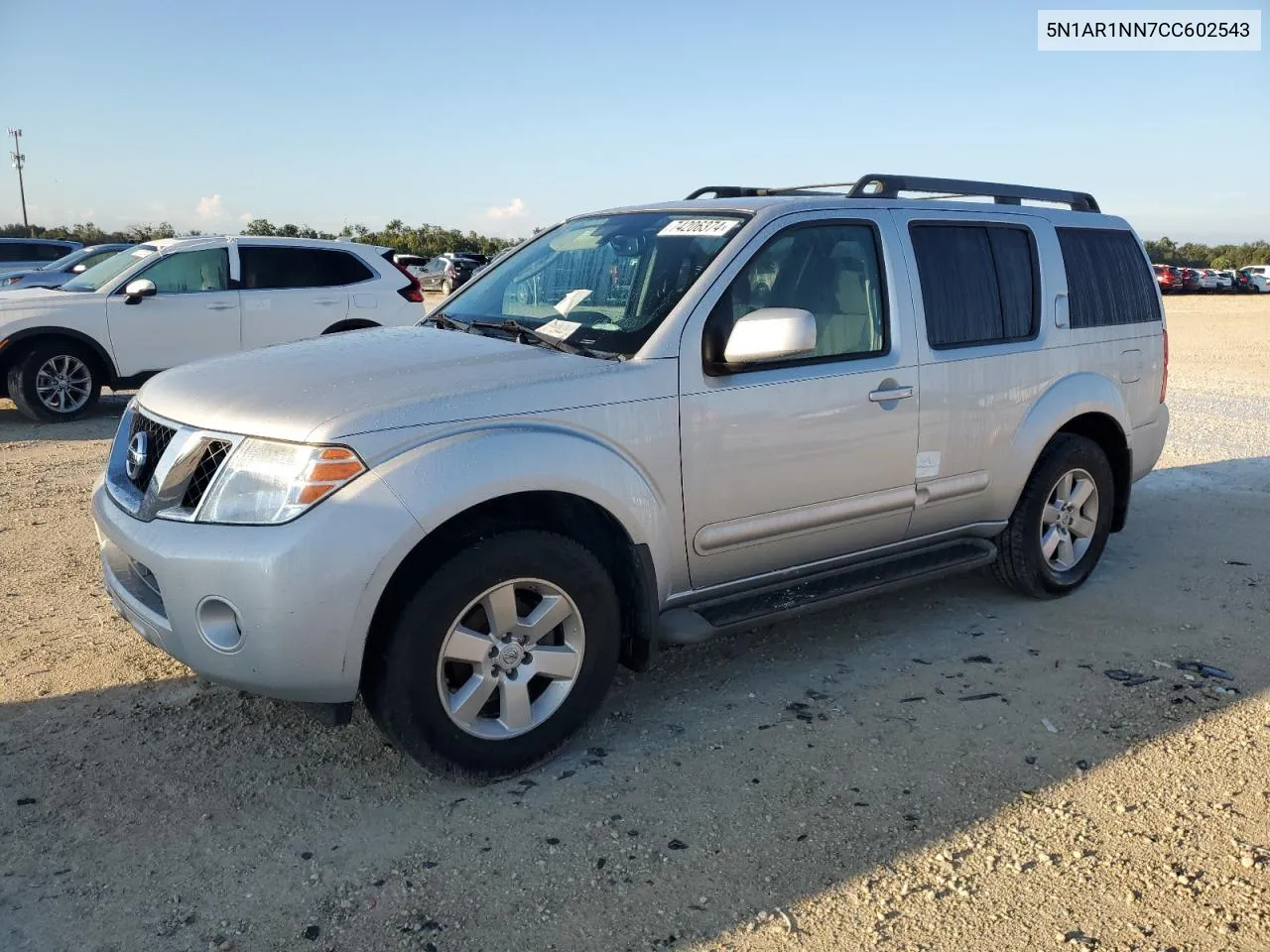 2012 Nissan Pathfinder S VIN: 5N1AR1NN7CC602543 Lot: 74206374