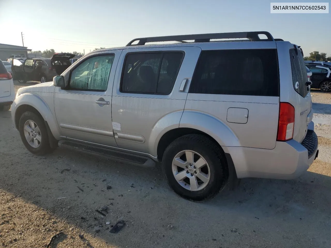 2012 Nissan Pathfinder S VIN: 5N1AR1NN7CC602543 Lot: 74206374