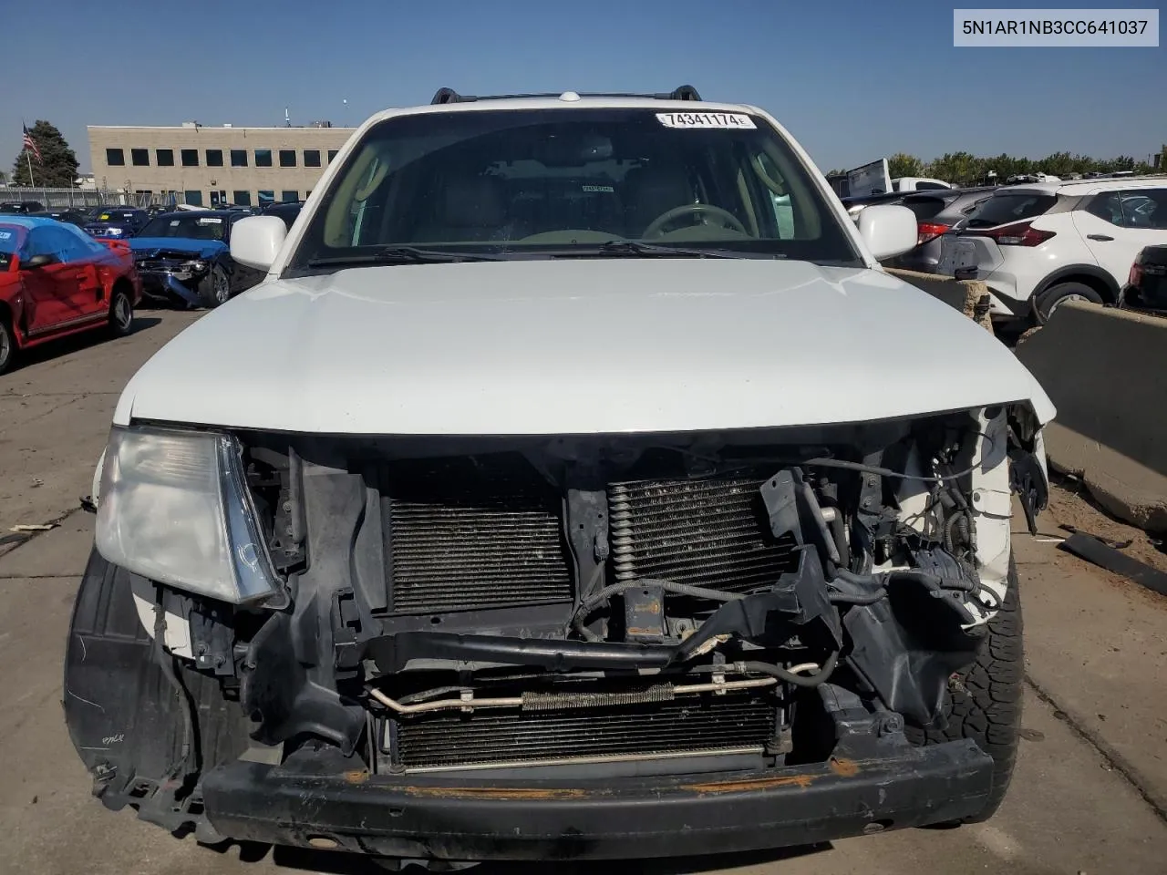 2012 Nissan Pathfinder S VIN: 5N1AR1NB3CC641037 Lot: 74341174