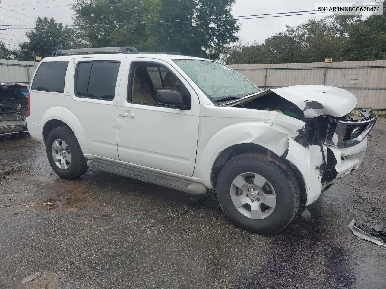 2012 Nissan Pathfinder S VIN: 5N1AR1NN8CC628424 Lot: 74556504