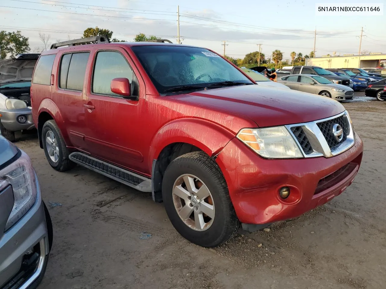 2012 Nissan Pathfinder S VIN: 5N1AR1NBXCC611646 Lot: 74581584