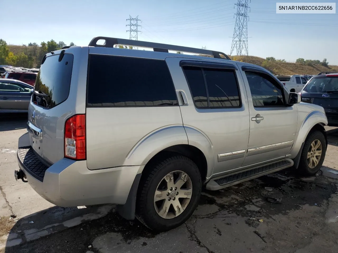 2012 Nissan Pathfinder S VIN: 5N1AR1NB2CC622656 Lot: 74854394