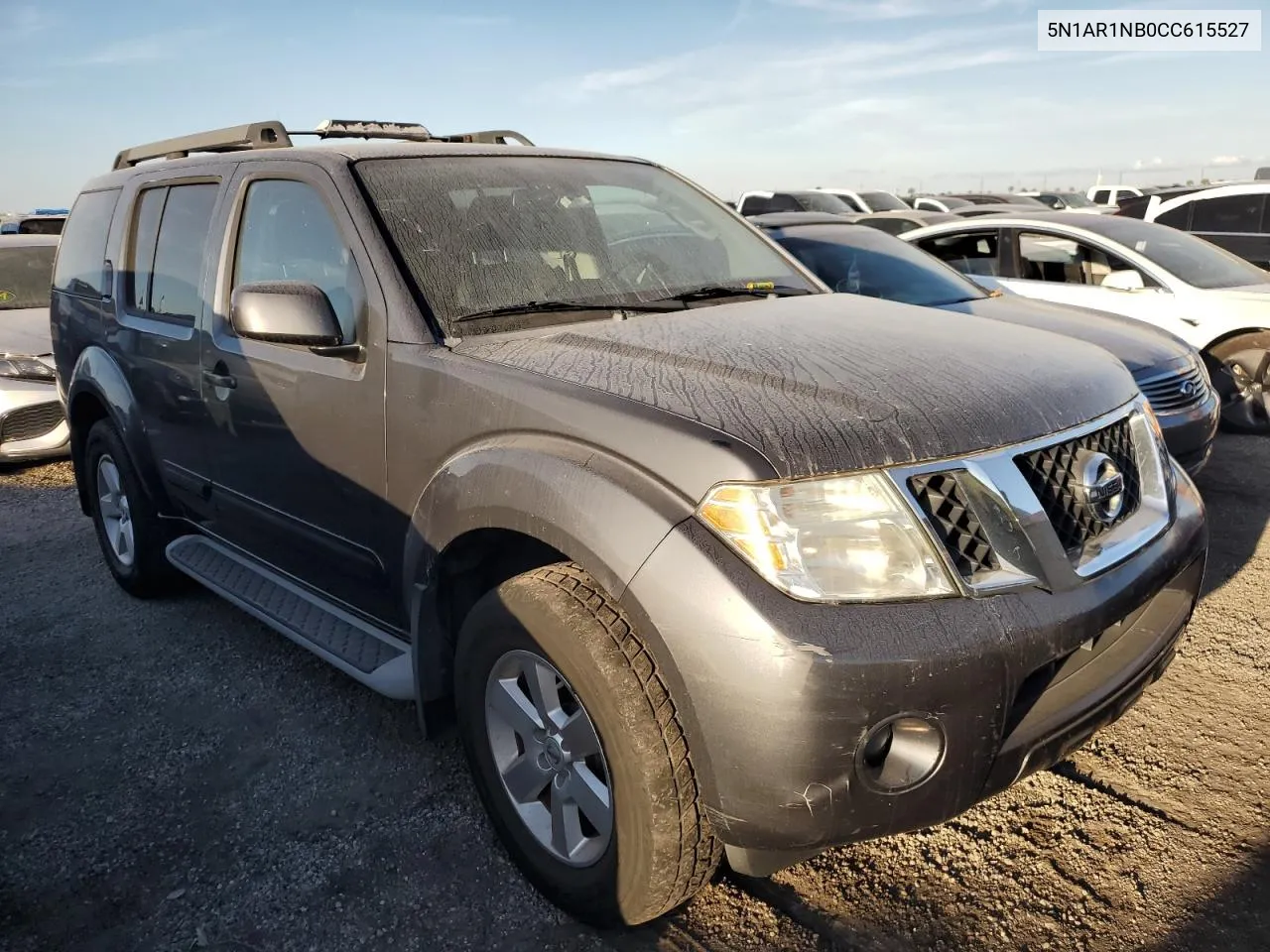 2012 Nissan Pathfinder S VIN: 5N1AR1NB0CC615527 Lot: 75123344